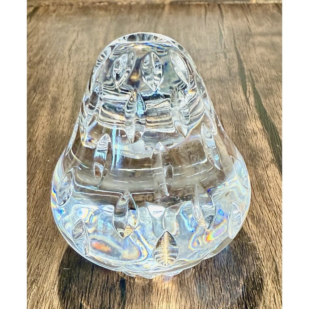 Vintage Waterford Crystal Strawberry Paperweight Excellent Con.‎ Marked Clear